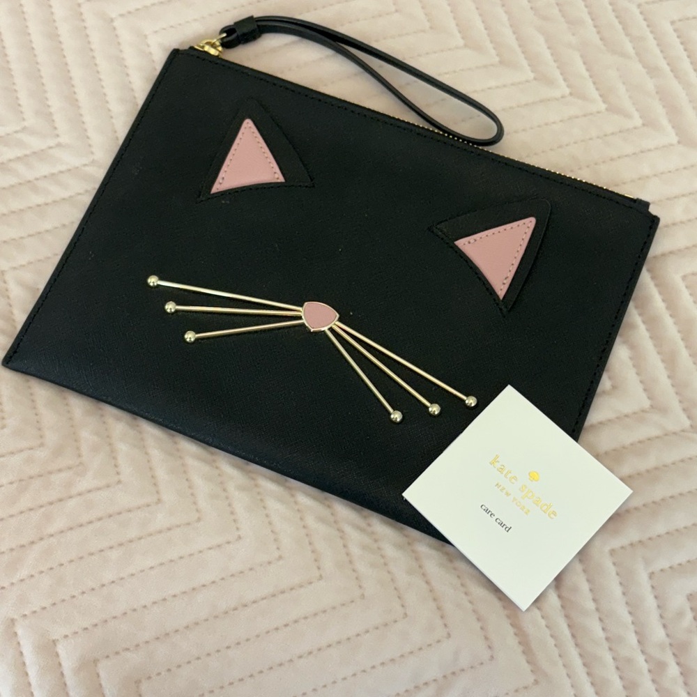 Kate Spade Black Cat Pouch